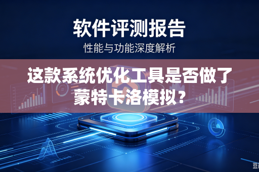 这款系统优化工具是否做了蒙特卡洛模拟？