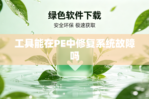 工具能在PE中修复系统故障吗