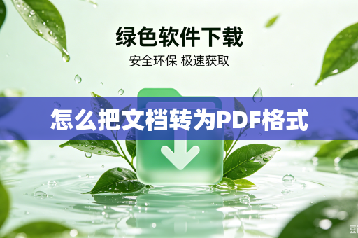 怎么把文档转为PDF格式