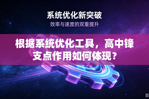 根据系统优化工具，高中锋支点作用如何体现？