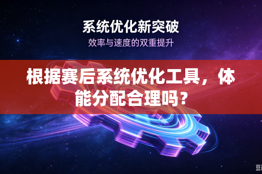 根据赛后系统优化工具，体能分配合理吗？