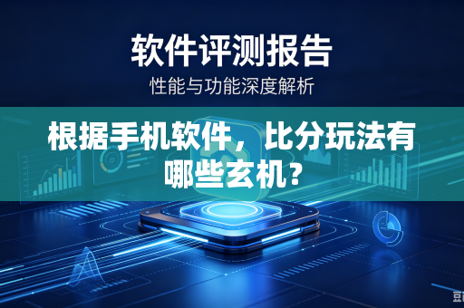 根据手机软件，比分玩法有哪些玄机？