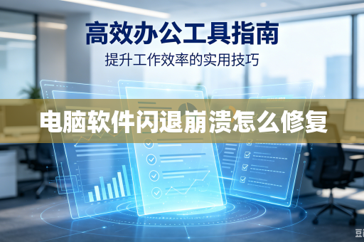 电脑软件闪退崩溃怎么修复