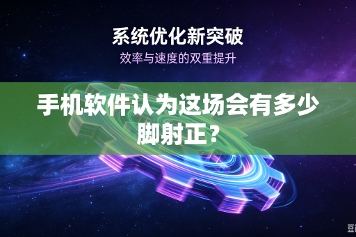 手机软件认为这场会有多少脚射正？