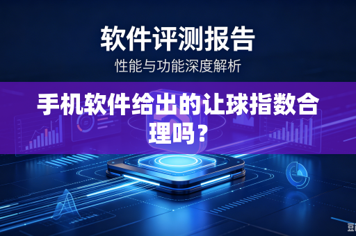 手机软件给出的让球指数合理吗？