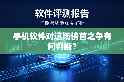 手机软件对这场榜首之争有何判断？