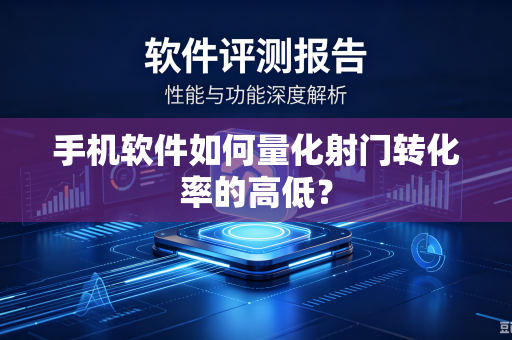手机软件如何量化射门转化率的高低？