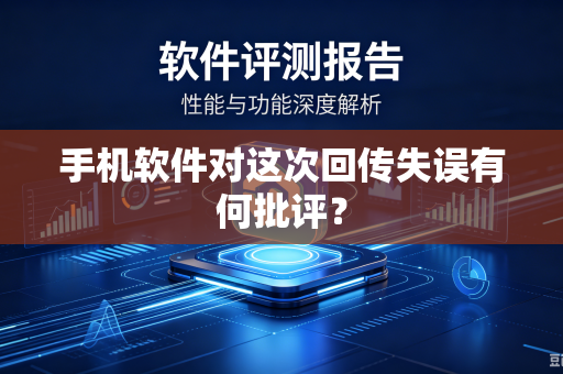 手机软件对这次回传失误有何批评？