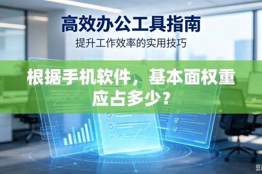 根据手机软件，基本面权重应占多少？
