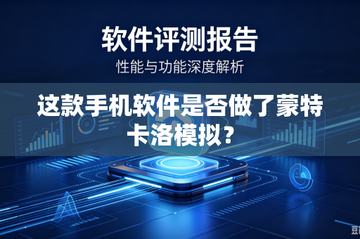 这款手机软件是否做了蒙特卡洛模拟？