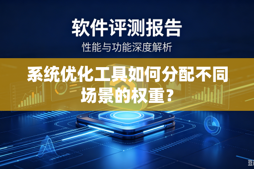 系统优化工具如何分配不同场景的权重？