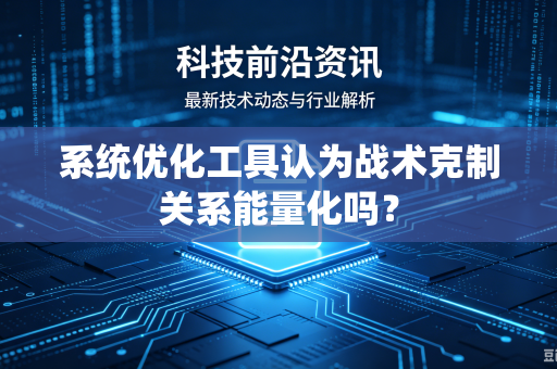 系统优化工具认为战术克制关系能量化吗？