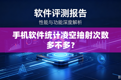 手机软件统计凌空抽射次数多不多？
