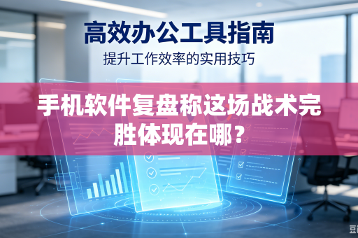 手机软件复盘称这场战术完胜体现在哪？