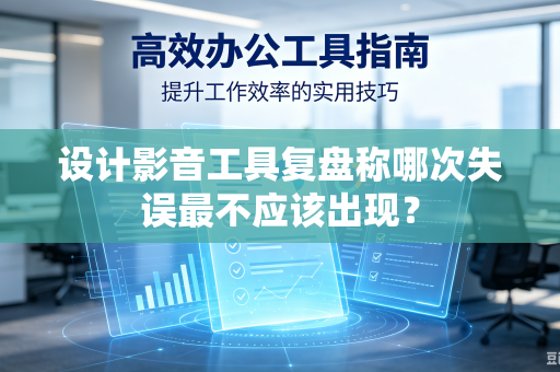 设计影音工具复盘称哪次失误最不应该出现？