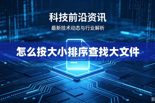怎么按大小排序查找大文件