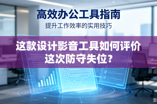 这款设计影音工具如何评价这次防守失位？