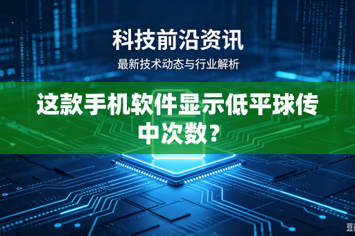 这款手机软件显示低平球传中次数？