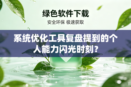系统优化工具复盘提到的个人能力闪光时刻？