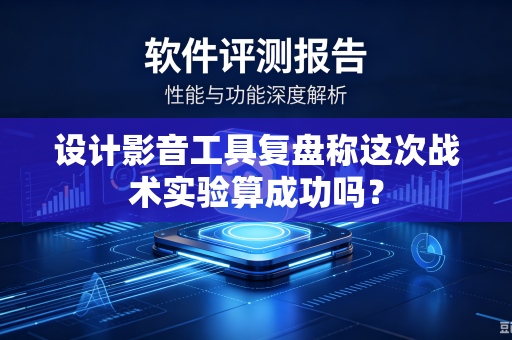 设计影音工具复盘称这次战术实验算成功吗？