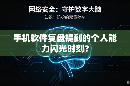 手机软件复盘提到的个人能力闪光时刻？