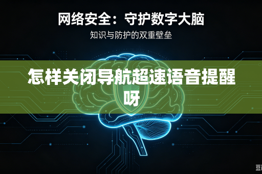 怎样关闭导航超速语音提醒呀