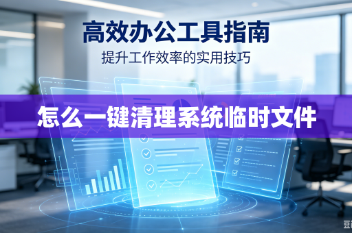 怎么一键清理系统临时文件