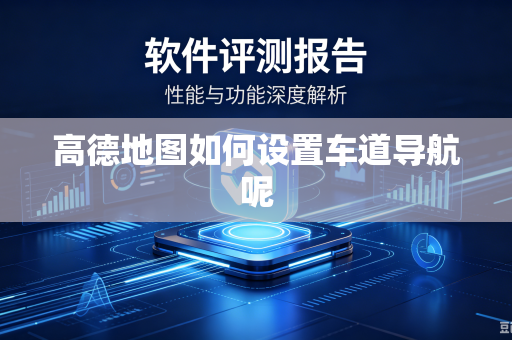 高德地图如何设置车道导航呢