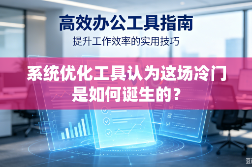 系统优化工具认为这场冷门是如何诞生的？