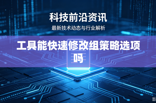 工具能快速修改组策略选项吗