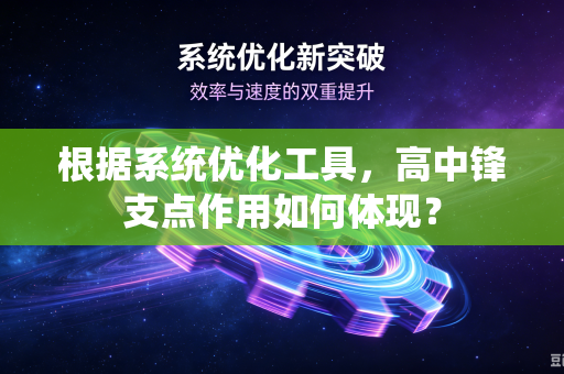根据系统优化工具，高中锋支点作用如何体现？