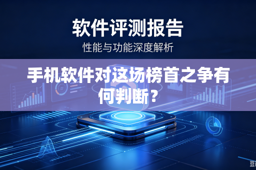 手机软件对这场榜首之争有何判断？