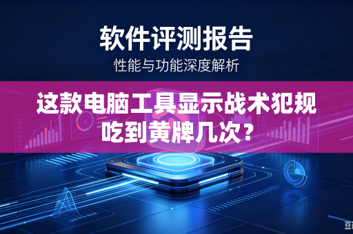 这款电脑工具显示战术犯规吃到黄牌几次？