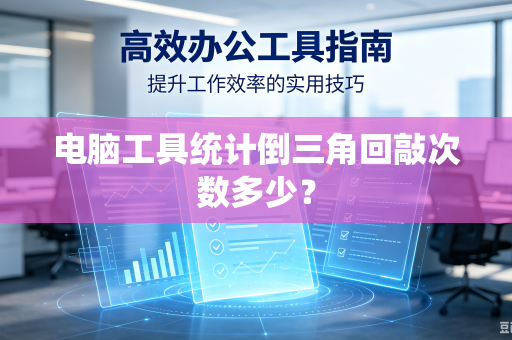 电脑工具统计倒三角回敲次数多少？