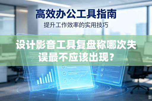 设计影音工具复盘称哪次失误最不应该出现？