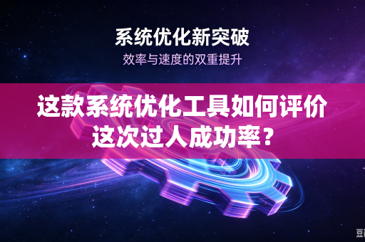这款系统优化工具如何评价这次过人成功率？