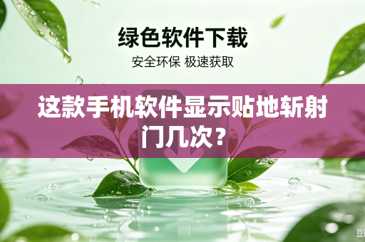 这款手机软件显示贴地斩射门几次？