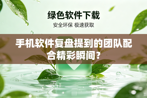 手机软件复盘提到的团队配合精彩瞬间？