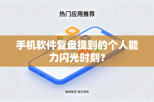 手机软件复盘提到的个人能力闪光时刻？