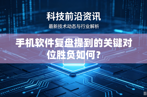 手机软件复盘提到的关键对位胜负如何？