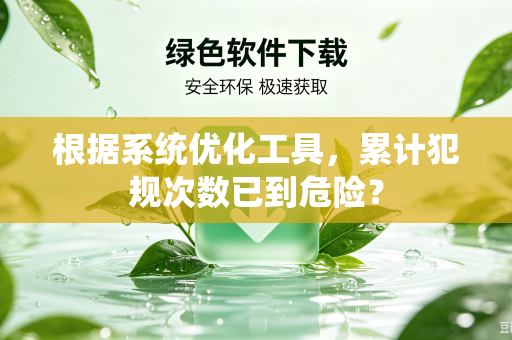 根据系统优化工具，累计犯规次数已到危险？