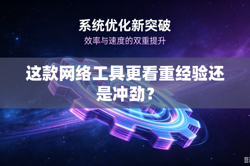 这款网络工具更看重经验还是冲劲？