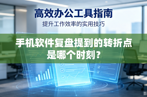 手机软件复盘提到的转折点是哪个时刻？