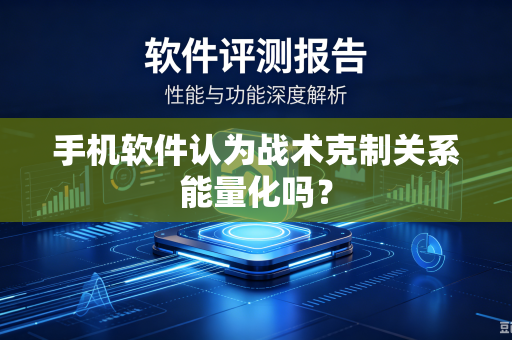 手机软件认为战术克制关系能量化吗？
