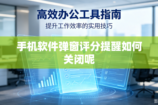 手机软件弹窗评分提醒如何关闭呢