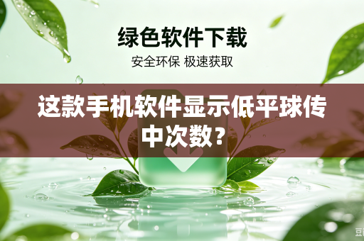 这款手机软件显示低平球传中次数？
