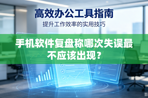 手机软件复盘称哪次失误最不应该出现？