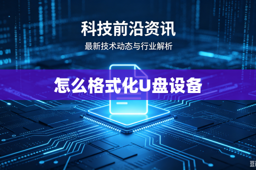 怎么格式化U盘设备