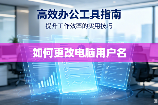 如何更改电脑用户名