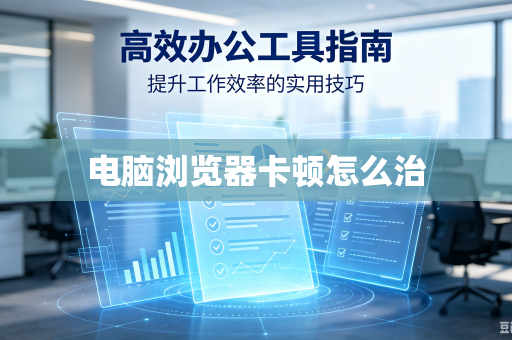 电脑浏览器卡顿怎么治